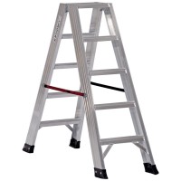 Стремянка 5-ти ступенч. алюмин. двусторонняя
