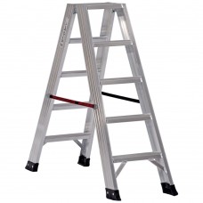 Стремянка 5-ти ступенч. алюмин. двусторонняя