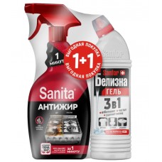 Набор SANITA спрей 1 минута. 500 мл + Sanfor Белизна гель. 450 г (П)