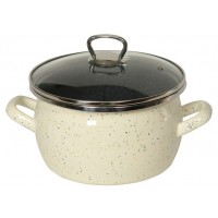 Кастрюля 5.0л (сфера) 1-2450111(Сер.гр) Гранит цветной  