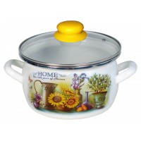 Кастрюля 3.0л (сфера) 1-2430112(Бл) Бл/Милый дом  
