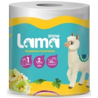 Полотенца бумажные Snow Lama 2сл. 1рул. 30м