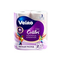 Veiro полотенца бумажн. Elite Colibri (3 слоя) 2 рулона