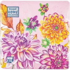 Салфетки декоративные 33 х 33 см. 3 слоя. 20 шт.  Георгины  Home Collection Classic 25337