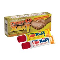 Клей  Супер-Хват  эпоксид. 2 тубы по 45мл