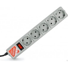 Сетевой фильтр POWER Cube B 1.9м 5 розеток серый