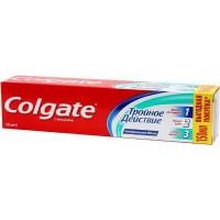 Зубная паста Colgate 150мл  тройное действие  натур.мята