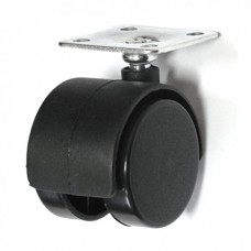 Колесо мебельное с пл.КМ-50 черн.