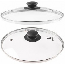 25-024020 Крышка стекл. 240мм с мет. ободом. круглая PERFECTO LINEA