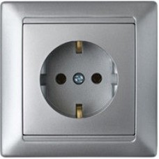 Розетка РС16-306 серебро