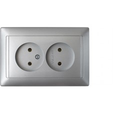Розетка РС16-307 серебро