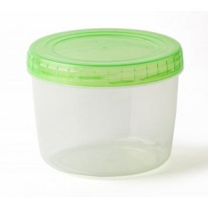 Банка с завинчивающейся крышкой 0.5л цвет. в ассортим.