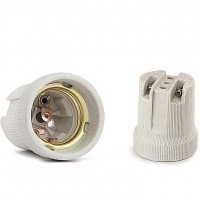 Патрон  Е27  неразборный керамический F519 Патрон  Е27  неразборный керамический F519