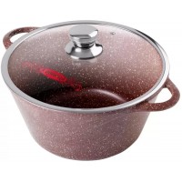 к2633аш Кастрюля 4.0 л. литая ручка. с крышкой (подар. упак.) Шоколад