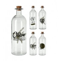 Бутылка стеклянная 500 мл/20 см с пробкой (арт. 170485230. код 214803)