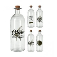 Бутылка стеклянная 500 мл/20 см с пробкой (арт. 170485230. код 214803)