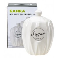 Банка для сыпучих продуктов керам. Sugar  700 мл/11.3*11.3*15.6 см (арт. QC24B179S. код292899)