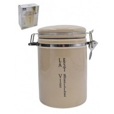 Банка с зажимом Lavenir  Жизнь прекрасна  825 мл. 10 см HC810-N118 доломит