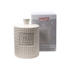 Банка для сыпучих продуктов кер. Tea  650 мл/10. 8*10. 8*15 см (арт. HC1910060-6.25T. код 221158)