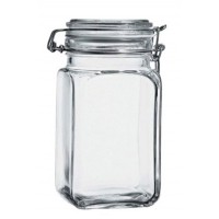 97628 1053989 Банка 1300 мл с крышкой и метал. клипсой Кремлин