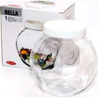 Банка 2140мл с крышкой (белая) Белла 43994 1028881 