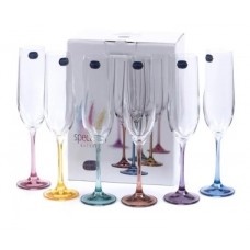 Набор бокалов для шампанского стекл. декор.  Spectrum  6 шт. 190 мл . 40729/382222/190)