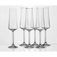 Набор бокалов для шампанского стеклянных  Xtra optic  6 шт. 210 мл/26 см (арт. 40862/47/210. код 106380)