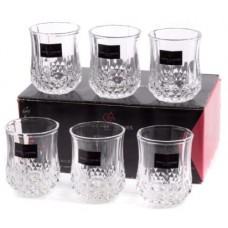 Набор стопок стеклян.  Longchamp  6 шт. 45 мл (арт. L9756. код 241347)