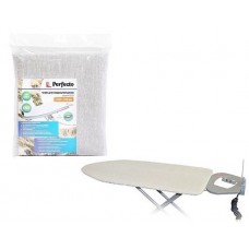 Чехол для гладильной доски. серия ECO. (лен с подложкой). 1200х420 мм. PERFECTO LINEA. арт.42-007053