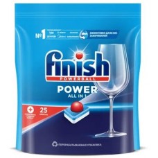 Finish AIO бесфосфатное средство для мытья посуды в ПММ (табл.) - 25