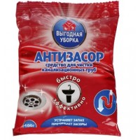 Антизасор ср-во для прочистки канализационных труб (Выгодная Уборка) 100гр