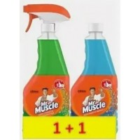 Н-р Mr. Muscle для стекол Утрен. роса спрей и После дождя смен. 2Х530мл