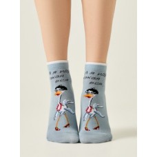 Носки женские 1145. р.23. 711 серо-голубой