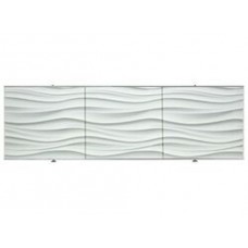 Экран под ванну 3D 1.5м волна белая PERFECTO LINEA 36-031507