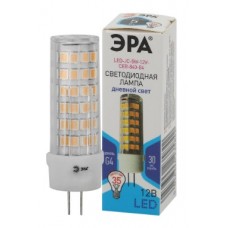 Лампы светодиод.G4 5Вт керамика капсула нейтральн. белый свет ЭРА STD LED JC-5W-12V-CER-840-G4