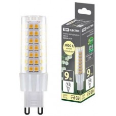 TDM Лампа светод. G9-9 Вт-230 В-3000 К.
