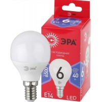 Лампочка светод.ЭРА LED P45-6W-865-E14