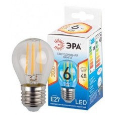 Лампа светод. филам.ЭРА QX F-LED-6 Ват-P45-2700K-E27