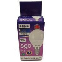 Лампа RIONA LIGHTING LED G45  7W 4000K E14