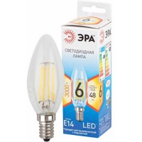 Лампа светод. филам.ЭРА QX F-LED-6 Ват-B35-2700K-E14
