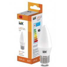 IEK LL-I-C37-5-230-30-E27 Лампа светодиод. свеча LED Candle C37 400lm 3000K E27