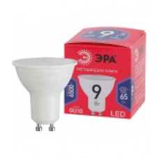 Лампа светодиодная ЭРА LED MR16-9W-865-GU10 ECO (диод. софит. 9Вт. хол. GU10)