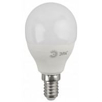 P4514 Лампа светодиодная Стандарт ECO LED P45-10W-827-E14 ЭРА QX (диод. шар. 9Вт. тепл. E14)