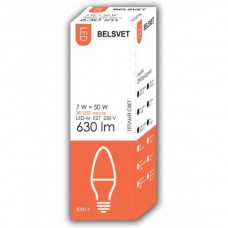 99236 Лампа LED-M С37 7W 3000 К Е27