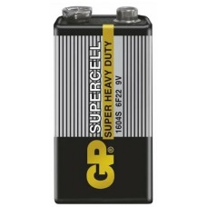 Элемент питания GP Supercell 6F22/1604S 9V