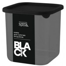 SE168410621 Банка для сып. пр. кв. 0.8 л. с кр. BLACK
