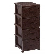РП-421 Ажур/корич Комод  Декор   Ажур  4 сек.темно-коричневый