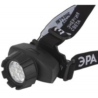 ЭРА Фонарь GB-604 налоб.[18xLED. 3xAAA. 4 реж.. чер. бл] (10/60/480)