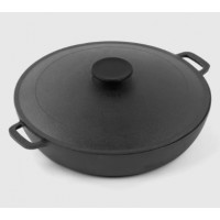 Жаровня чугунная с двумя ручками.34см 1834