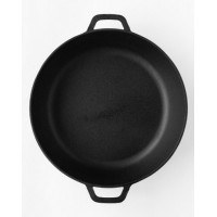 Жаровня чугунная с двумя ручками.36см 1836